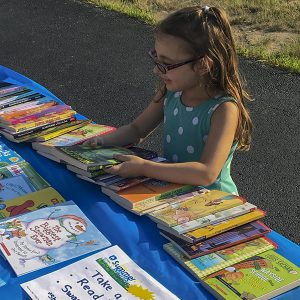 Girl with Books