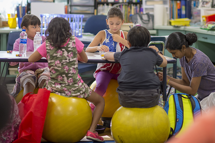 Kids on Balance Balls