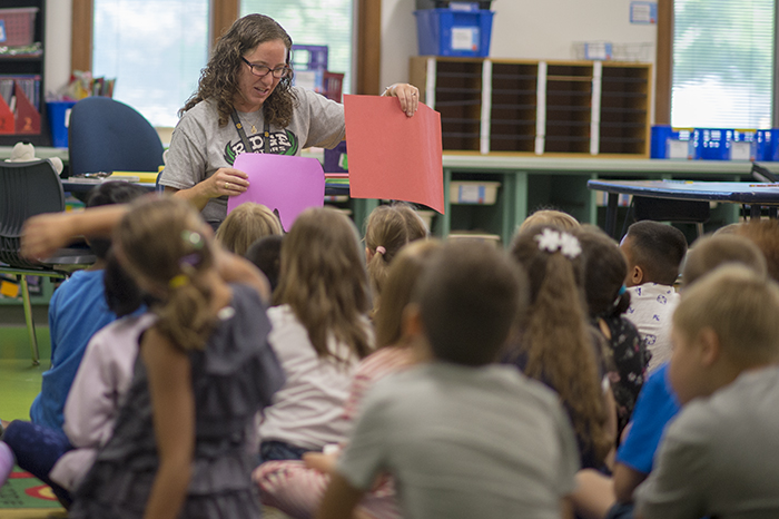 Teacher with Kids